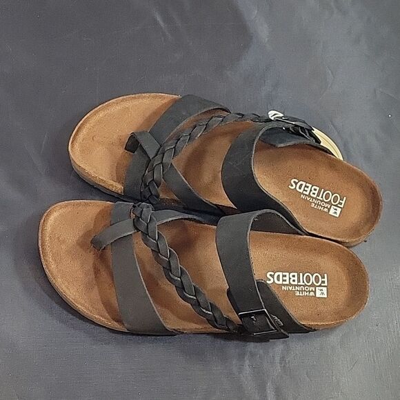 BRAND NEW WHITE MOUNTAIN HARRINGTON FOOTBED SANDALS - Picture 6 of 16